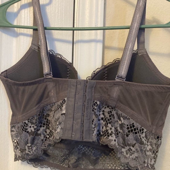 Adore Me longline grey lace bra - Picture 4 of 5